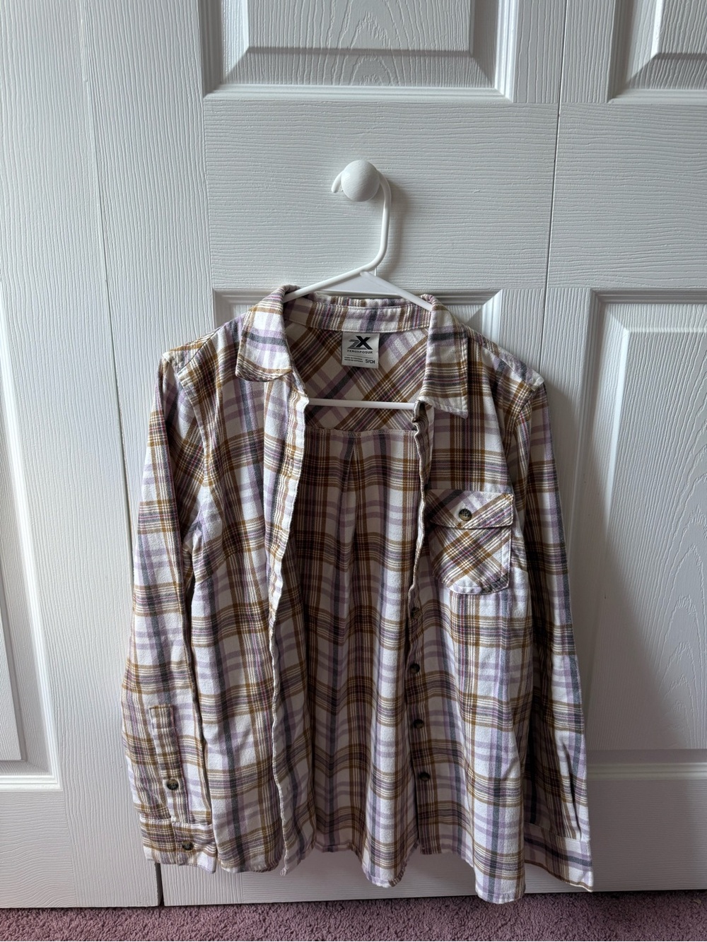 Women’s Flannel - Lavender & Tan